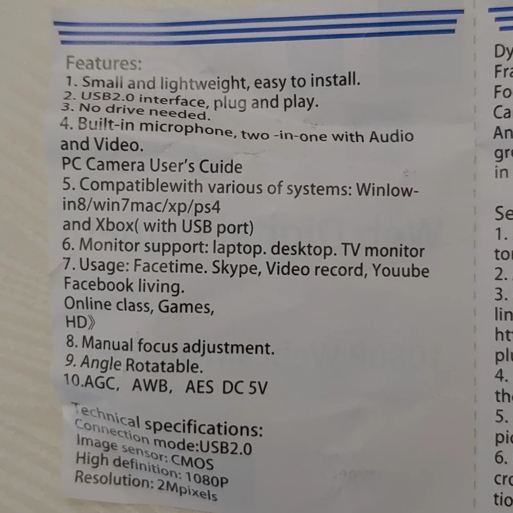 Web Digital Camera, New in Original Packaging